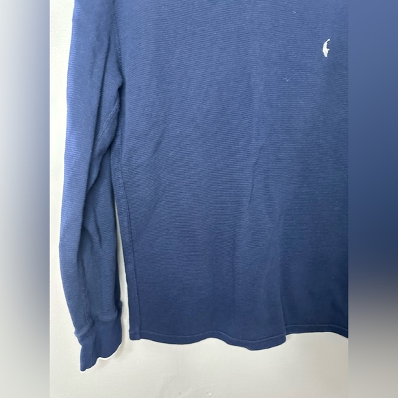 Polo Ralph Lauren Men’s Navy V-Neck Sweater - Picture 4 of 9